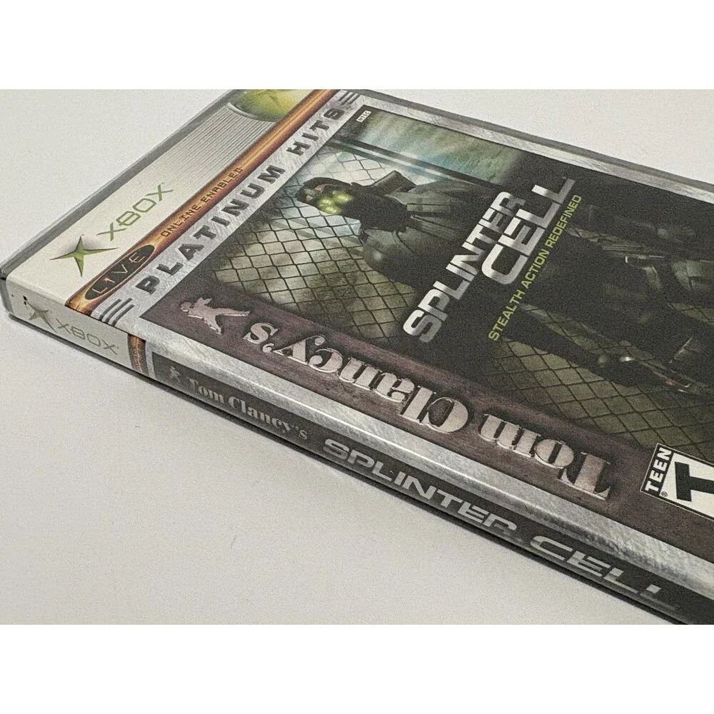 Tom Clancy’s SPLINTER CELL Platinum Hits (Microsoft Xbox, 2003) NOS Sealed